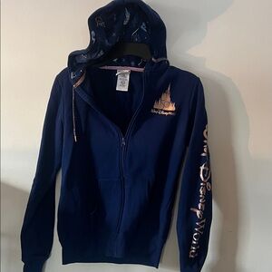 Disney 50th Anniversary Blue Zip-Up Hoodie